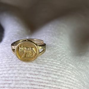 Roman Lion Medallion Replica Fashion Ring